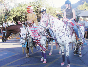 girls on painted horse